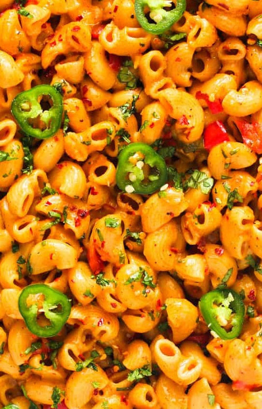 MEME'S COMFORTING TOMATO INFUSED MAC & CHEESE WITH A KICK