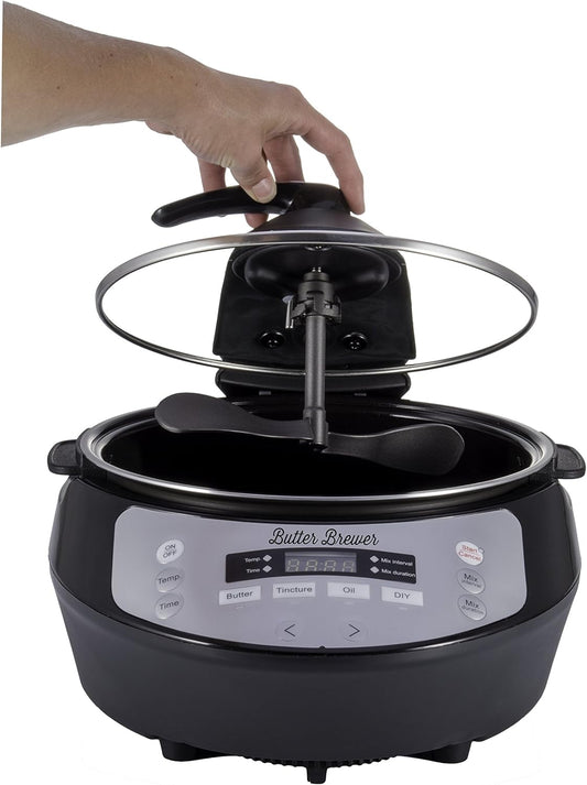 Butter Brewer: Automatic Botanical Infusion Machine  Precision Engineering for Oils, Butters, and Tincturesdjustable Temperature, Strainer Bag, and Stirring Paddle